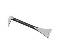 STANLEY 8 in. (200mm) Precision Steel Molding Bar (55-116) | Beveled claws pry bar, flat striking face, forged high-carbon steel, tempered body,reduced spalling