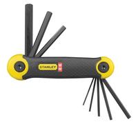Stanley 8 Piece Folding Hexagon Allen Key Set Metric