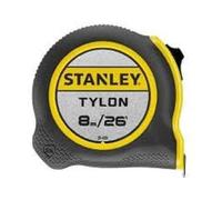 STANLEY 8m/26ft Tylon Tape Measure with TRU-ZERO Anchor Hook, 8 m/26 ft