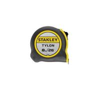 STANLEY 8m/26ft Tylon Tape Measure with TRU-ZERO Anchor Hook, Retractable, High Visibility Tape Measure, 8m x 25mm, 0-30-656