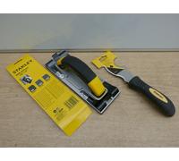 STANLEY 9" X 3" ALUMINIUM BODY HAND SANDER STHT0 05927 + 9 IN 1 DECORATORS TOOL