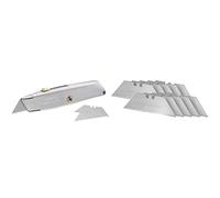 Stanley 99E Retractable Blade Knife 2 10 099 & 1992 Trimming Utility Knife Blade Regular Duty for Retractable Blade Knives 2-11-921
