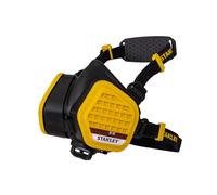 Stanley A1P3 Half Mask Respirator with Face-Fit Check, 99.97% Filtration, Activated Carbon Filters, Paint, Pesticide & Organic Gas Protection, Reusable Low-Resistance Breathing Mask - Small/Medium