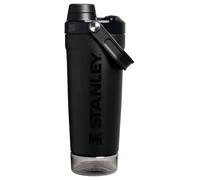 Stanley Activate Shaker Bottle 20 oz | Leakproof Insulated Stainless Steel Shaker Cup | Base Storage and Twist On Fast Flow Lid | Protein Shakes and Pre Workout Powder | BPA-Free | Black