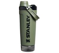 Stanley Activate Shaker Bottle 20 oz | Leakproof Insulated Stainless Steel Shaker Cup | Base Storage and Twist On Fast Flow Lid | Protein Shakes and Pre Workout Powder | BPA-Free | Dried Pine