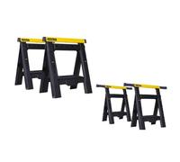 Stanley Adjustable Saw Horse Pack of 2 in Black Stanley Black