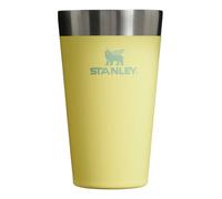 STANLEY Adventure Insulated Stacking Beer Pint Glass, Stainless Steel Double Wall Rugged Metal Drinking Tumbler, 16 Oz, Pomelo