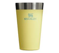 STANLEY Adventure Insulated Stacking Beer Pint Glass, Stainless Steel Double Wall Rugged Metal Drinking Tumbler, 16 Oz, Pomelo