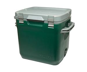 Stanley Adventure Outdoor Cooler 28.3L - Ice Cold For 4 Days - Holds 40 Cans - Double Wall Foam Insulated - BPA-Free - Heavy Duty Camping Cooler Box Doubles as Seat - Rugged Travel Coolbox - Green