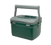 Stanley Adventure Outdoor Cooler 6.6L - Ice Cold For 27 Hours - Small Cool Box - BPA-Free - Chest Cooler - Camping Cooler Box Doubles as Seat - Rugged Travel Coolbox - Leakproof - Green