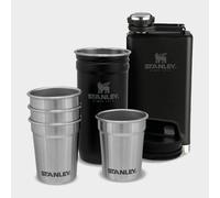 Adventure Pre-Party Shot Glasses Set + Hip Flask Matte Black - BPA Free Stainless Steel Flask - Alcohol Gifts Set - Dishwasher Safe