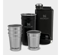 Adventure Pre-Party Shot Glasses Set + Hip Flask Matte Black - BPA Free Stainless Steel Flask - Alcohol Gifts Set - Dishwasher Safe