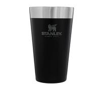 STANLEY Adventure Stacking Beer Pint 0.47L - Travel Mug Keeps Drinks Cold for 4 Hours - Stainless Steel Thermal Cup - Stacks Infinitely - Double Wall Vacuum Insulation - Dishwasher Safe - Matte Black