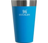 STANLEY Adventure Stacking Beer Pint Glass 16oz | Stackable Drinking Cup for Cold Beverages | Dishwasher Safe | Insulated Stainless Steel Tumbler | BPA-Free | Azure