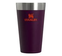 Stanley Adventure Stacking Beer Pint Glass 16oz | Stackable Drinking Cup for Cold Beverages | Dishwasher Safe | Insulated Stainless Steel Tumbler | BPA-Free | Plum