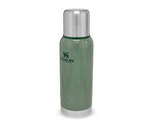 STANLEY Adventure Vacuum Bottle 0.73L / 25OZ Hammertone Green - BPA Free Stainless Steel Thermos | Keeps Cold or Hot for 20 Hours | Leakproof Lid Doubles as Cup