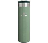 Stanley AeroLight Transit Bottle, Vacuum Insulated Tumbler for Coffee, Tea and Drinks with Ultra-Light Stainless Steel, 20 Oz, Hammertone Green