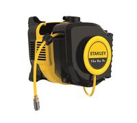 Stanley, SXCMD15WE Wall Mounted Air Hose 1.5 HP 8 Bar 9m, Useable with a Wide Range of Accessories and Pneumatic Tools.