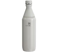 STANLEY All Day Slim Bottle, 20 oz, Ash | Removable Top for Adding Ice | Leakproof Water Bottle| Slim Design for Travel & Gym | Insulated Stainless Steel | BPA-Free