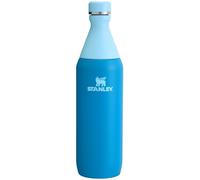 Stanley All Day Slim Bottle 20 oz | Leakproof Twist on Lid | Slim Design for Travel and Gym | Insulated Stainless Steel Water Bottle | BPA-Free | Azure