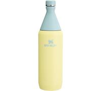STANLEY All Day Slim Bottle, 34 oz, Pomelo | Removable Top for Adding Ice | Leakproof Water Bottle| Slim Design for Travel & Gym | Insulated Stainless Steel | BPA-Free