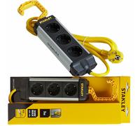 Stanley ALU 3m Multiple Socket 3-Way with Hook Suspension IP20 Power Strip