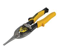 Stanley Fmht9-14563 Yellow Aviation Snips & Holster Straight Cut 250mm 10In