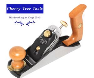 Stanley Bailey No 4 Sweetheart Plane with Cherry Wood Handles, Smoothing
