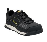 STANLEY Belgrade Low S1-P Lightweight, Steel Safety Toe Work Trainer for Men, Black, UK7