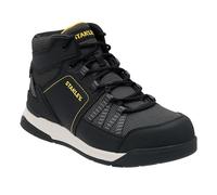 STANLEY Belgrade Mid S1-P Lightweight, Steel Safety Toe Work Boot for Men, Black, UK10