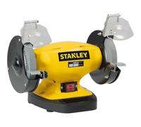 Stanley Bench Grinder - 330W Powerful Motor | 2 Grinding Wheels for Sharpening & Polishing | Heavy-Duty Design for Workshops | Ideal for Metalwork, DIY & Professional Use