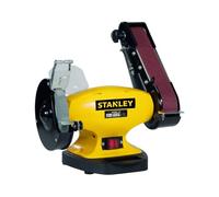 Stanley Bench Grinder & Sander - 330W Powerful Motor | Combination Tool for Grinding & Sanding | Heavy-Duty Benchtop Design for Metalwork, Woodwork, DIY & Professional Use