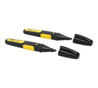 Stanley Fatmax Permanent Chisel Tip Marker Pens Twin Pack 0-47-314 Sta047314