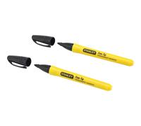 Stanley 0-47-316 Black Fine Tip Permanent Markers (2)
