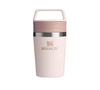 Stanley Cafe To-Go Travel Mug 0.23L - Keeps 3 Hours Hot - 4 Hours Cold - Stainless Steel Thermal Mug - Dishwasher Safe - Easy-Carry Handle - Insulated Coffee Cup - Rose Quartz