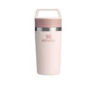 Stanley Cafe To-Go Travel Mug 0.35L - Keeps 4 Hours Hot - 5 Hours Cold - Stainless Steel Thermal Mug - Dishwasher Safe - Easy-Carry Handle - Insulated Coffee Cup - Rose Quartz