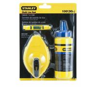 Stanley® 0-47-443 Chalk Line 30M Blue Chalk & Level