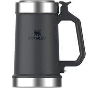 Stanley Classic Bottle Opener Beer Stein 24 oz | Flip Up Lid and Heavy Duty Handle with Built In Bottle Opener | Insulated Stainless Steel Beer Mug | BPA-Free | Black 2.0
