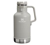 Stanley Classic Easy-Pour Growler, Insulated Growler Keeps Beer Cold & Carbonated Made with Stainless Steel Interior, Durable Exterior Coating & Leak-Proof Lid, Easy to Carry Handle, 64 Oz, Ash