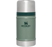 Stanley Classic Legendary Large Food Jar 24 oz | Vacuum Insulated Food Container | Wide Mouth Screw On Lid | Packable for Travel | Stainless Steel & Leakproof Lid | Hammertone Green
