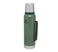 Stanley Classic Legendary Thermal Flask 1L - Keeps Hot Or Cold For 24 Hours - BPA-Free Insulated Bottle - Stainless Steel Coffee Flask - Leakproof - Dishwasher Safe - Hammertone Green