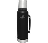 Stanley Classic Vacuum Bottle 1.5 qt | Wide Mouth with Cup Lid | Keep Drinks Hot or Cold | Insulated Stainless Steel Thermos | BPA-Free | Black 2.0