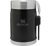 STANLEY CLASSIC LEGENDARY VACUUM FOOD JAR WITH SPORK 14oz BLACK FLASK
