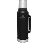 Stanley Classic Legendary Vacuum Bottle 1.5 qt | Wide Mouth with Leakproof Cup Lid | Keep Drinks Hot or Cold | Packable for Travel | Insulated Stainless Steel Thermal Bottle | BPA-Free | Black 2.0