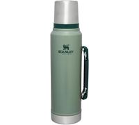 Stanley Classic Vacuum Insulated Wide Mouth Bottle - Hammertone Green - BPA-Free 18/8 Stainless Steel Thermos for Cold & Hot Beverages - 1.1 QT