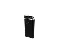 Stanley Classic Wide Mouth Flask 0.23L/8OZ Matte Black with Never-Lose Cap ? Wide Mouth Stainless Steel Hip Flask for Easy Filling & Pouring