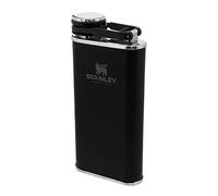 Stanley Classic Wide Mouth Hip Flask 0.23L - Large Opening for Easy Filling & Pouring - BPA-Free - Leakproof - Stainless Steel - for Whiskey Or Other Alcoholic Beverages - Matte Black