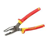 Stanley Combination Pliers 0-84-002 Bi-Materials High Carbon Steel Silver, Red, Yellow