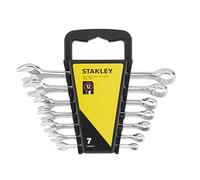 STANLEY Combination Wrench Set, 7 Piece,Forged in Corrosion Resistant Chrome Vanadium Steel with a high Chrome Finish.