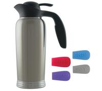 Stanley Commercial 10-00744-004 ErgoServ Creamer with ID Socks, 1 Liter, Brushed Stainless/Black
